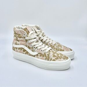 NEW Vans MTE SK8-Hi Reissue 38 Groovy Floral Peach Fuzzy Skate Shoe M 5, W 6.5